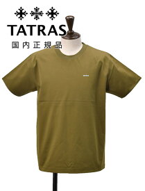 タトラス　　TATRAS 半袖Tシャツ メンズ セロ SELO クルーネックカットソー カーキ 40ゲージスムースコットン 首後ろエンボスロゴ リラックスフィット 国内正規品 でらでら公式 ブランド