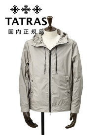 【マラソン期間中 s20】タトラス　　TATRAS ジップブルゾン メンズ オノ ONNO ナイロン 透湿防水 グレー カフス仕様 レギュラーフィット 国内正規品 でらでら公式 ブランド