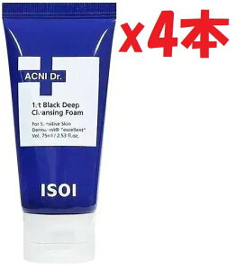 4�{�Z�b�g�@�A�C�\�C�@AC�@�N�����W���O�t�H�[���@��痿�@75ml ACNI Dr. 1st Black Deep Cleansing Foam KA-4