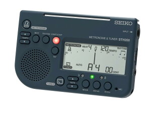 SEIKO(セイコー) メトロノームチューナー 大音量 譜面台取付可能 吹奏楽部に最適 ブラック STH200B 2F-A