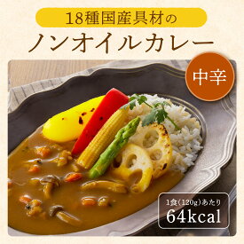 18種国産具材のノンオイルカレー120g (PB) 食品 脂質 ゼロ のんオイル カレー 国産 ダイエット レトルトカレー スープカレー 美味しい おいしい 脂質 温めるだけ レトルト パウチ 常温保存 Mather's Market マザーズマーケット