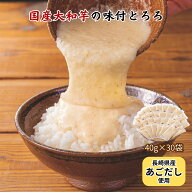 国産大和芋と焼きアゴだしの贅沢とろろ 1200g（40g×30袋） 国産 とろろ 大和芋 あごだし おかず ごはん …
