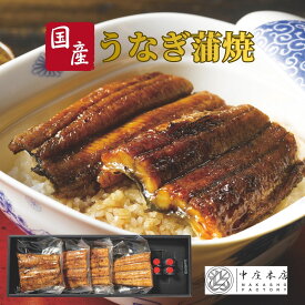 中庄本店 国産手焼きうなぎ蒲焼（小分け） うなぎ蒲焼 60g、タレ20g、山椒0.2g 各4袋