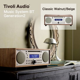 チボリオーディオ Tivoli Music System BT Generation2 チボリ ミュージックシステムBT ジェネレーション2 ｜ AM・ワイドFMラジオ CDプレーヤー付きBluetooh スピーカー MSYBT2 Tivoli Audio