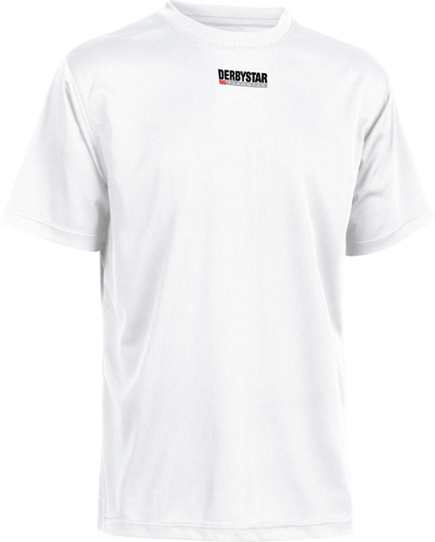 【公式】ダービースター DERBYSTAR サッカー トレーニングTシャツ白 ウエアー サイズS
