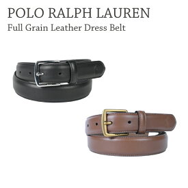 POLO RALPH LAUREN ラルフローレン Full Grain Leather Dress Belt 405828968 牛革 レザーベルト メンズ ブラウン ブラック プレゼント