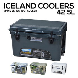 アイスランドクーラーICELAND COOLERS VIKING SERIES 45QT COOLER クーラーボックス バーサーカーズ ソロキャン バーベキュー キャンプ アウトドア 海水浴 川 山 海 おしゃれ 保冷 DES45 WOOD45 WIT45 CHAR45 【ラッピング不可 】