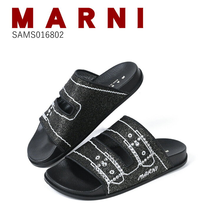 楽天市場】マルニ MARNI プレシャスサンダル ブラック 春夏 