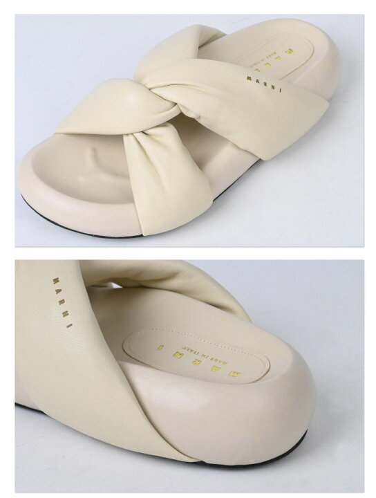 楽天市場】マルニ MARNI バブル bubble 厚底 ツイストレザー 本革  