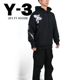 Y3 ワイスリー GFX FT HOODIE グラフィックス フレンチテリー フーディ― IN4335 ユニセックス パーカー スウェット フーディ― 山本耀司 Yohji Yamamoto スポーティー 吸湿性