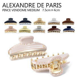 アレクサンドル ドゥ パリ ALEXANDRE DE PARIS PINCE VENDOME MEDIUM DOUBLE RANG STRASS ICCM-15571-16 ヘアアクセサリー クリップ レディース ギフト プレゼント おしゃれ お洒落 【due】