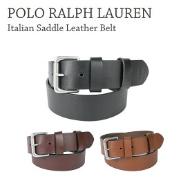 POLO RALPH LAUREN ラルフローレン Italian Saddle Leather Belt 405899989 牛革 レザーベルト メンズ タン ブラウン ブラック プレゼント 【due】