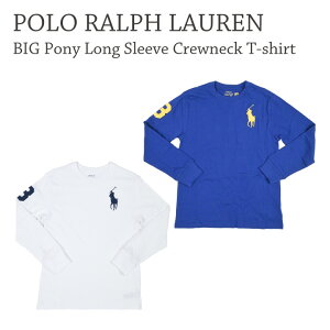 �|�� �����t���[���� POLO RALPH LAUREN �r�b�O�|�j�[ �����O�X���[�u �N���[�l�b�N T�V���c BIG Pony Long Sleeve Crewneck T-shirt �L�b�Y�T�C�Y ���f�B�[�X �����Y �N���V�b�N �V���v�� �A���J�W �M�t�g �v