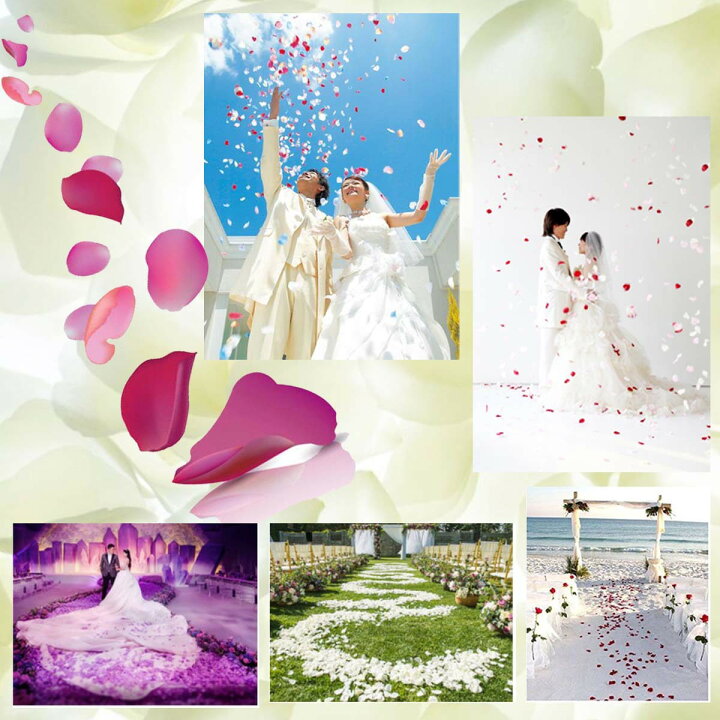 楽天市場 フラワーシャワー 結婚式 造花 バラ 花びら 誕生日 サプライズ パーティー デルデルshop