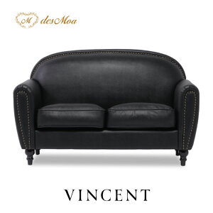 VINCENT ヴィンセントシリーズ 2人掛けソファ アールデコスタイル 2シート ソファー 英国アンティーク調 高級感 おしゃれ モダン クラシカル 輸入家具 店舗什器 撮影什器 レストラン ホテル カ