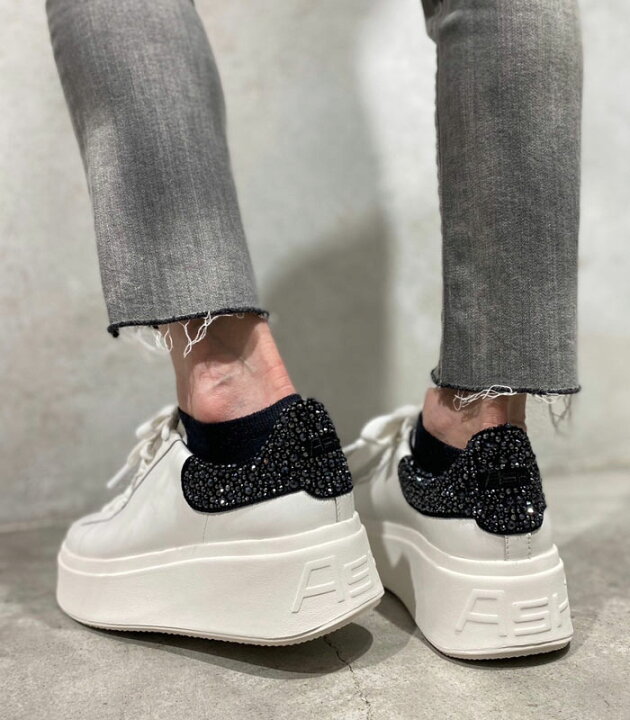 楽天市場】【ASH】厚底バックビジューローカットスニーカー☆ 厚底 