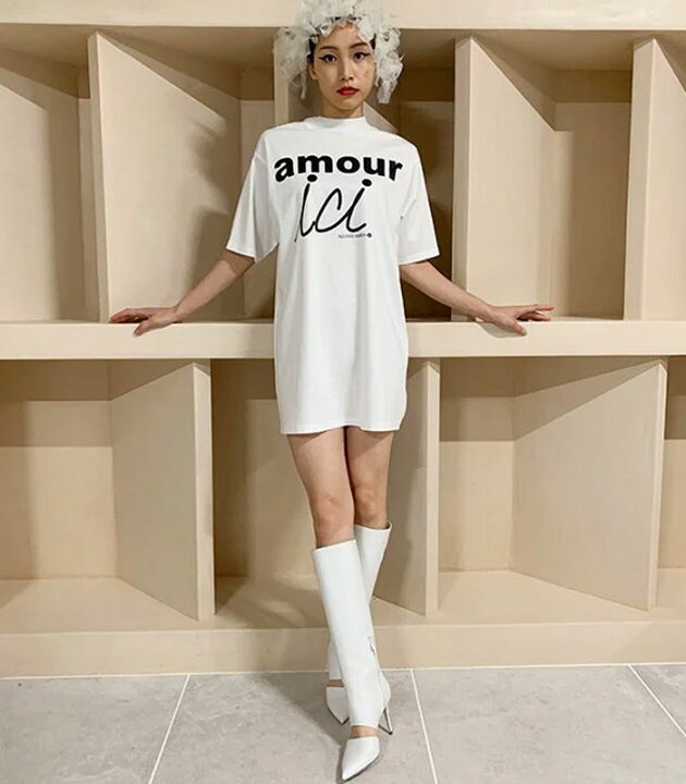 楽天市場】(SA)【adonisis】アドニシス amor/ici ロゴロングTシャツ 