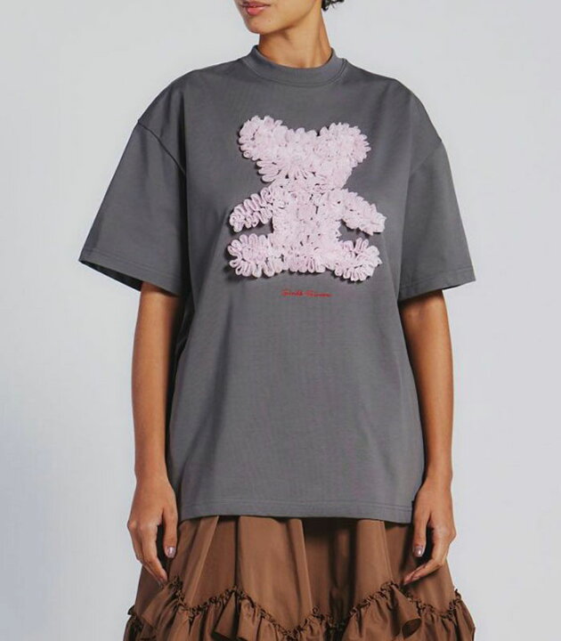 楽天市場】【DOUBLE STANDARD CLOTHING】レース刺繍ピンクベアTシャツ 