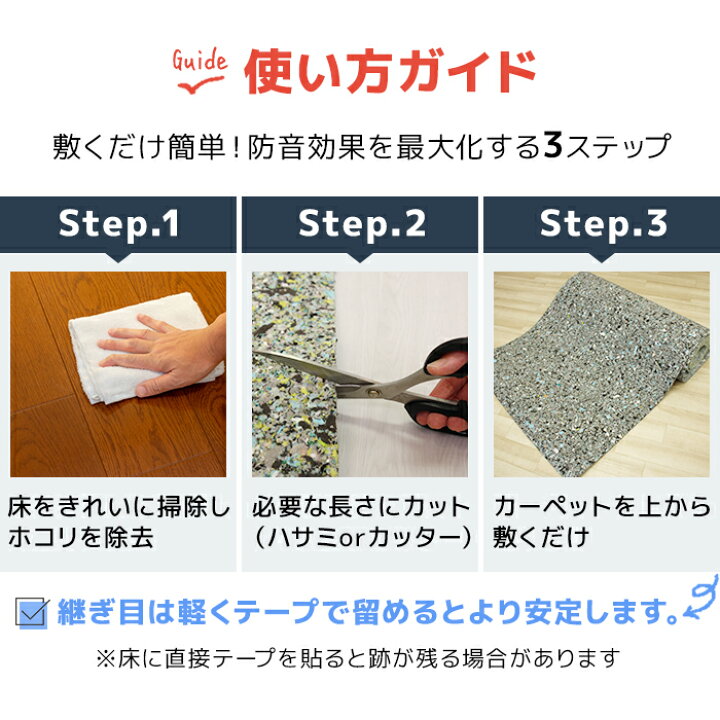 楽天市場】防音マット 床用 断熱・吸音シート 日本製 約91cm幅 1m単位 
