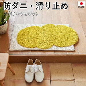 玄関マット 北欧 マット ラグ 防ダニ 滑り止め 日本製 国産 フック 玄関 かわいい おしゃれ インテリア 室内 デザインマット DESIGN LIFE デザインライフ KABOCHAKUMO MAT 約45×70cm 変形 カボチャクモ