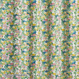 北欧 デザインカーテン 洗える 遮光 日本製 ムーミン おしゃれ 既製サイズ 約幅100×丈135cm コバナドレープ (S) 引っ越し 新生活
