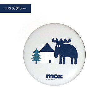 楽天市場 公式 追跡メール便対応 Moz モズ 缶バッジ エルク シカ ヘラジカ 鹿 動物 柄 大人 おしゃれ かわいい 北欧 雑貨 カンバッジ ワンポイント シンプル スウェーデン プチギフト プレゼント 贈り物 デザインアクセス