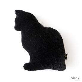 ふわふわの猫型クッション Fabrico NEKO ぬいぐるみ フェイクファー 日本製　ねこ好きさんへのプレゼントに