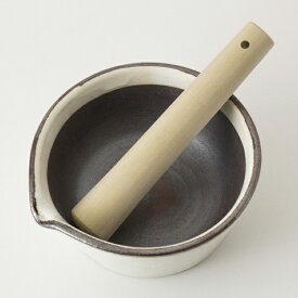 【SALE！クーポンで15％OFF】かもしか道具店 すりバチ・すりコギセット 溝のないすり鉢 日本製