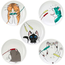 KUTANI SEAL ネコジェラシープレートS 14cm 皿 猫 ねこ 九谷焼 クタニシール 可愛い 取り皿 小皿