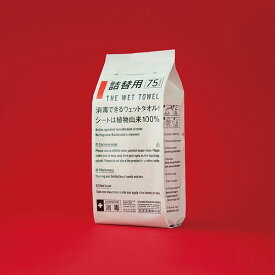 【ポイント5倍】THE WET TOWEL 詰替え用 75枚入り 手指消毒 殺菌 ウェットタオル 医薬部外品 S11B ウェット 消毒 殺菌 除菌 シート 不織布 タオル