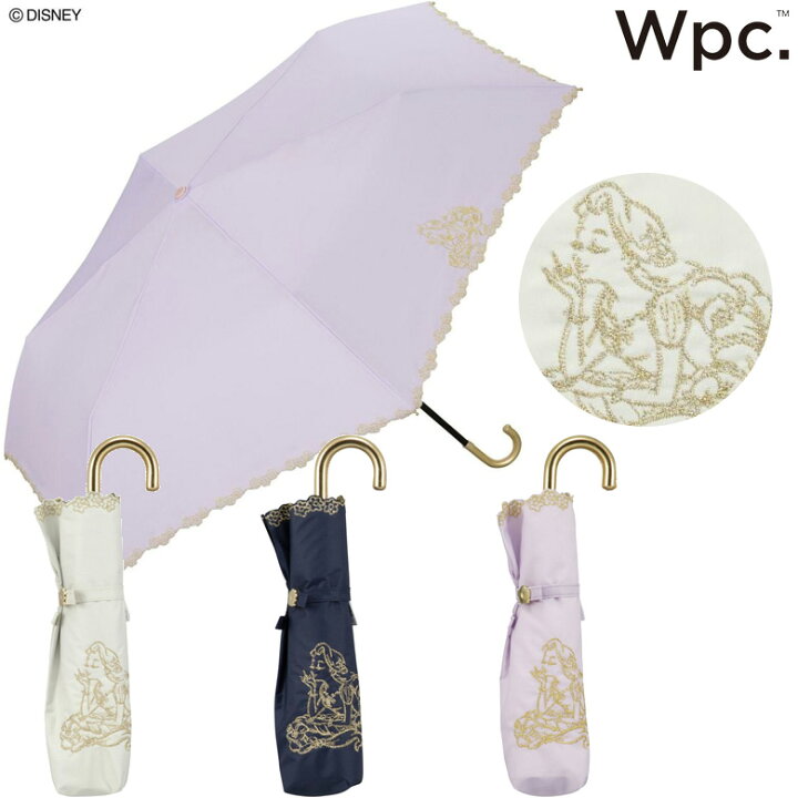 楽天市場 W P C ラプンツェル 折り畳み 日傘 遮光 ディズニー プリンセス Wpc Disney Rapunzel Floral Scallop Mini Designers Laboshop