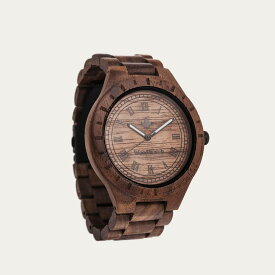 【オランダから直輸入 木製腕時計】 WOODWATCH ウッドウォッチ 木製腕時計 オランダ 輸入 Original 47mm Oaklee ウォルナット おしゃれ　高級　腕時計 ユニセックス