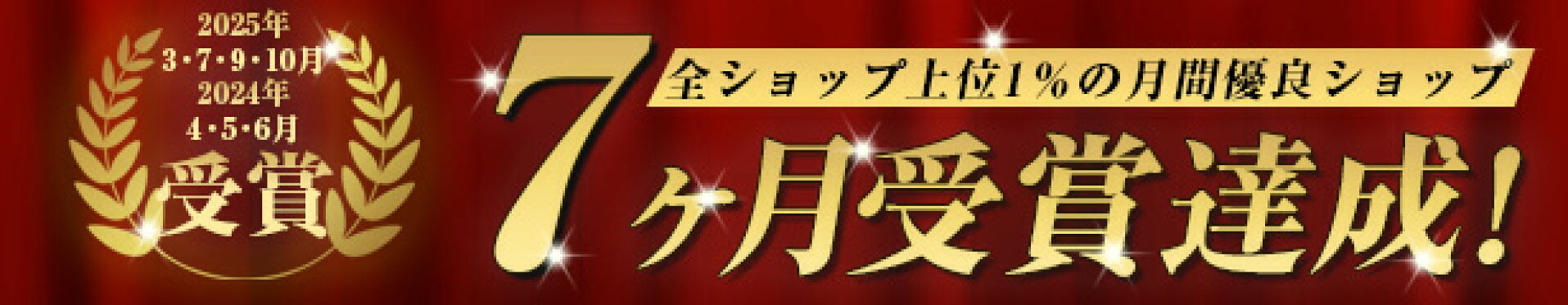 楽天優良ショップ受賞