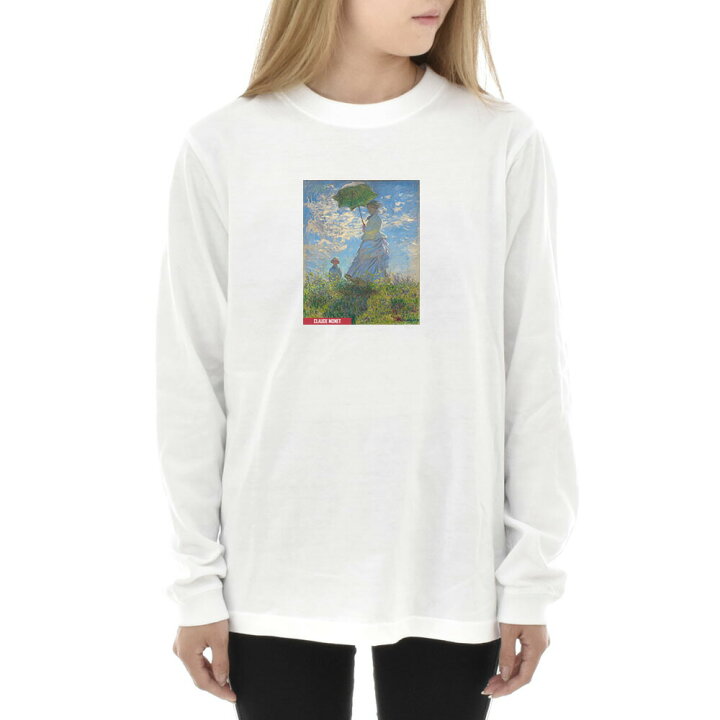 楽天市場】【長袖 アートTシャツ】モネ Tシャツ クロード・モネ 散歩 