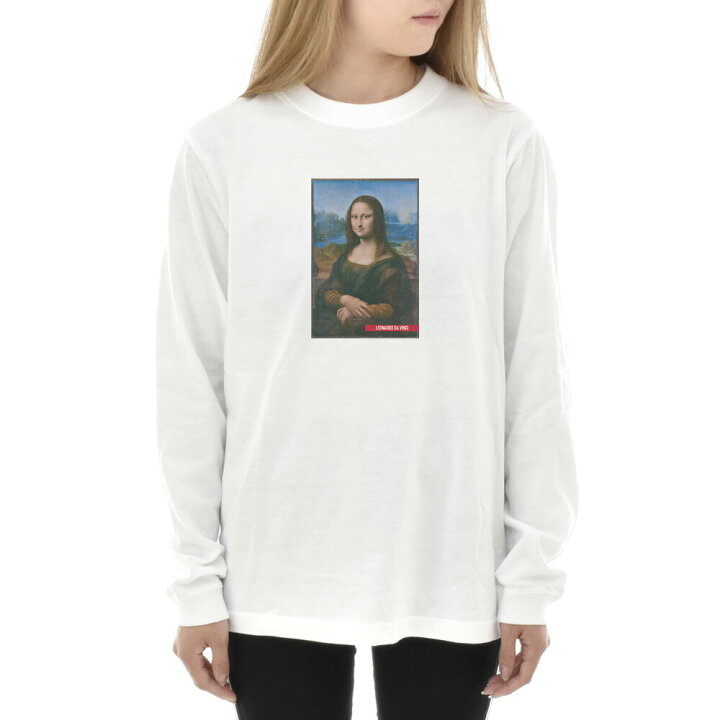 楽天市場】【長袖 アートTシャツ】モナリザ Tシャツ カラー レオナルド 