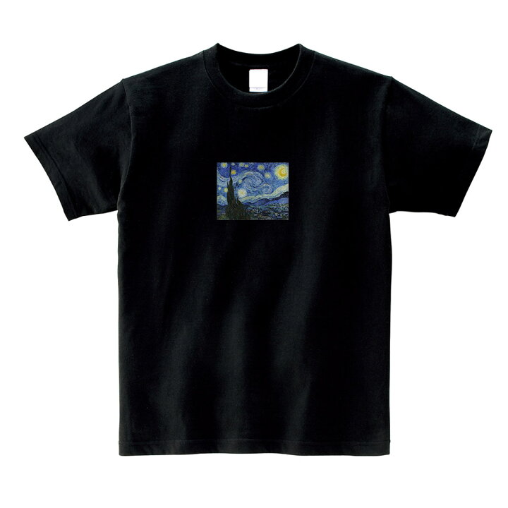 楽天市場】【半袖 スモールアートTシャツ】ゴッホ Tシャツ 星月夜  