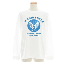 エアフォース AIR FORCE Tシャツ U.S AIR FORCE BASE長袖Tシャツ ロンT ロングスリーブ メンズ レディース 大きいサイズ ビックサイズ US エアーフォース ミリタリー アメリカ USA ベース アメカジ ブランド S M L XL XXL 3L JUST ジャスト