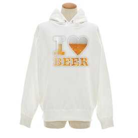 【11%OFFセール】パロディー パーカー パーカ I LOVE BEER アイ ラブ ビール 生ビール 長袖 プルオーバー スウェット フーディー メンズ レディース ブランド 余興 ネタ 忘年会 飲み会 ビンゴ 景品 おもしろ 大きいサイズ ビッグサイズ 3L 4L JUST ジャスト