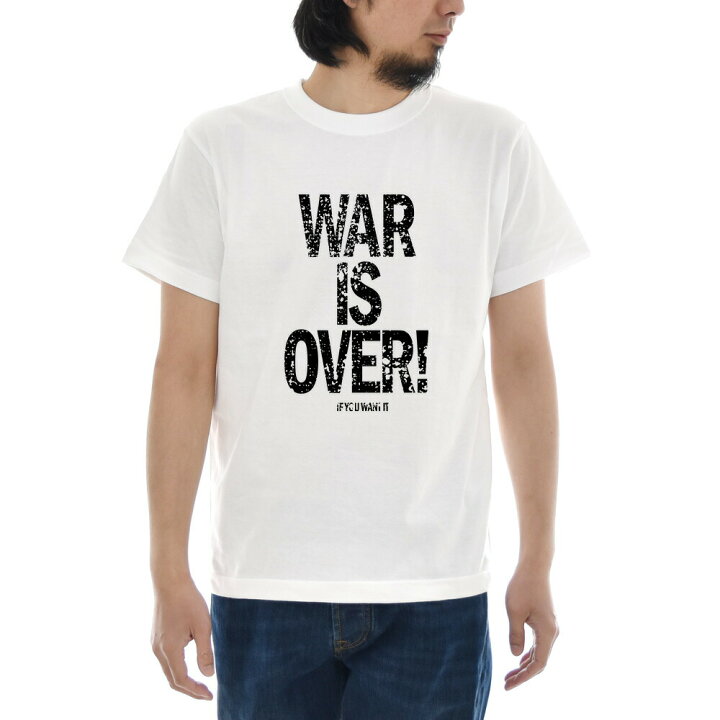 楽天市場】メッセージ Tシャツ WAR IS OVER 反戦 戦争反対 平和 終戦 