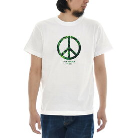 大麻 Tシャツ CANNABIS PEACE ジャスト 半袖Tシャツ メンズ レディース 大きいサイズ おしゃれ ティーシャツ ピースマーク 麻 マリファナ カンナビス ガンジャ ウィード 柄 ストリートウェア カジュアル ホワイト