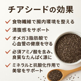 送料無料】チアシード 300g スーパーフード ダイエット 食物繊維 オメガ3 美容 健康 サポート 食品