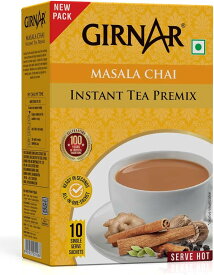 チャイの素　140g（インスタントミルクティー10袋）　GIRNAR MASALA CHAI［お湯を注ぐだけで、インドのマサラ風味の本格的なインド風ミルクティー］ |インスタント INSTANT MASALA CHAI