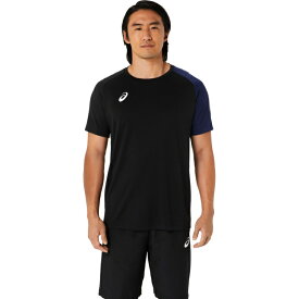 asics アシックス TEAM C DRY SS TOP Re パフォーマンスブラック 2XL 2031D931 1 | スポーツ メンズ 2XL ブラック 黒 服 衣類 衣料品ウェア ウエア シャツ Tシャツ 半袖 ドライ半袖シャツ 吸汗速乾 吸水速乾素材 ポリエステル