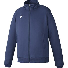 asics アシックス KNIT JACKET NAVY O XAT146 50 | スポーツ メンズ O ネイビー 服 衣類 衣料品ウェア ウエア フィットネスウェア アウター ジャケット 長袖 名前が書けるブランドネーム付き 消臭テープ入り