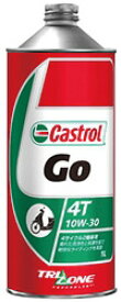Castrol カストロール エンジンオイル GO 4T 10W-30 1L缶 | 10W30 1L 1リットル オイル 2輪 バイク 人気 交換 オイル缶 油 エンジン油 オイル交換 ポイント消化