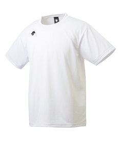 DESCENTE デサント ワンポイントハーフスリーブシャツ WHT ホワイト S DMC5801B | スポーツウェア 半袖 Tシャツ ドライリバースメッシュ メッシュ メンズ レディース ユニセックス 吸汗 速乾 ドライ マルチスポーツ ワンポイント ポリエステル 運動 インナー 白