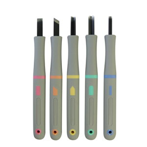 まるいち ラバーグリップ彫刻刀セット MRG-5