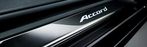 HONDA ホンダ Accord アコード ホンダ純正 サイドステップガーニッシュ LEDホワイトイルミネーション(ドア開閉連動/Accordロゴ)付/ステンレス製/フロント・リア用左右セット 年式2016.5〜次モデル 0