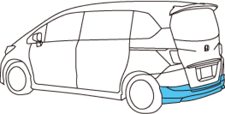 Honda フリードGB5-8リヤロアスカート ホンダ(純正) Modulo リアロアスカート のパーツレビュー