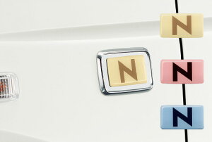 メール便可 HONDA ホンダ NWGN N-WGN エヌワゴン ホンダ純正 フェンダーエンブレム (クロームメッキ/左右セット/3色入り<アイボリー、ピンク、ブルー>) 2013.11〜次モデル | フェンダー エンブ